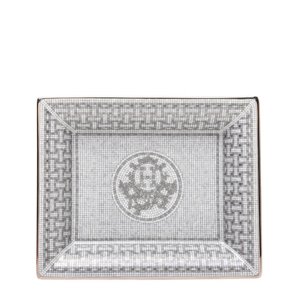 Hermes Porcelain Mosaique Au 24 Platine Change Tray 1 of 6