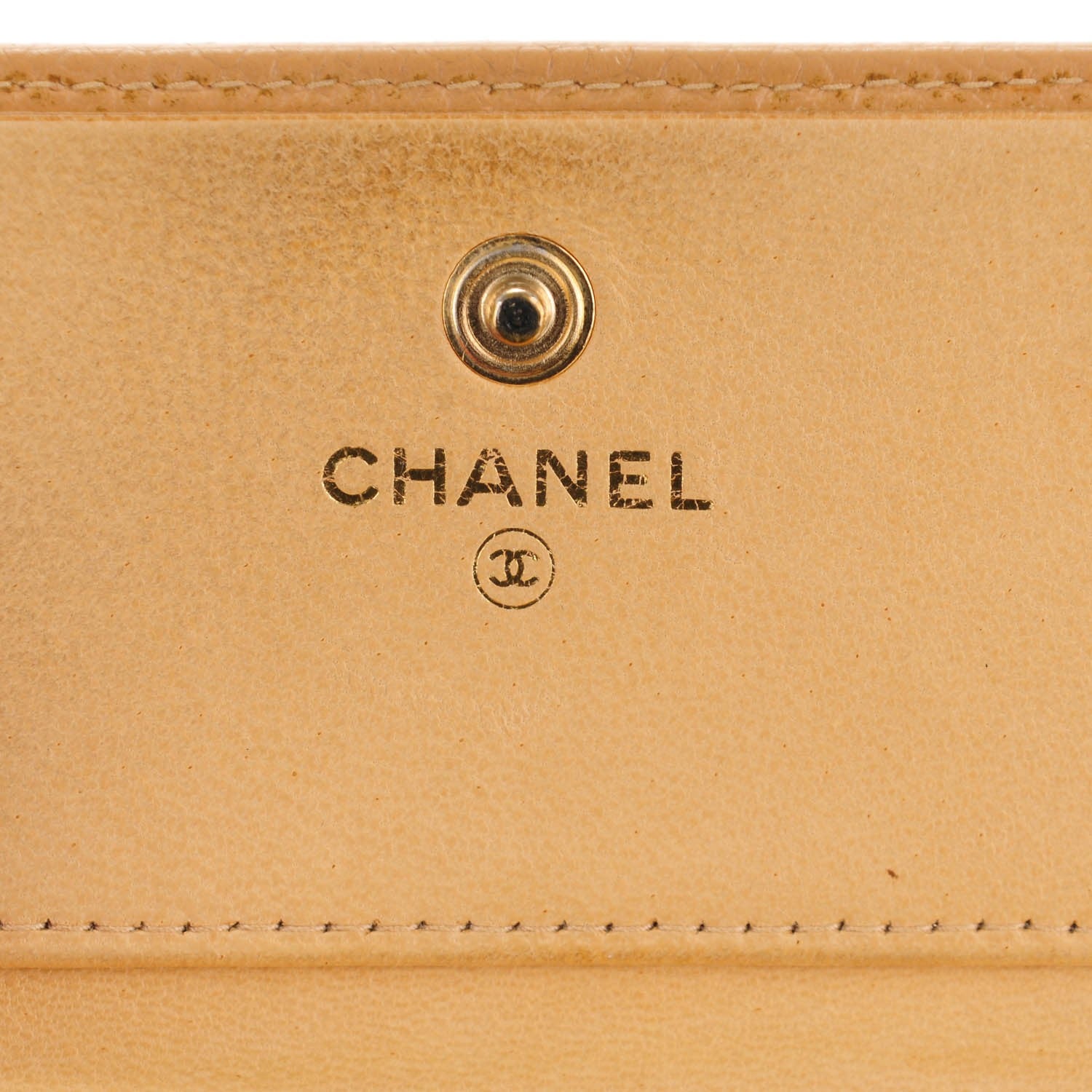 Chanel Caviar Timeless CC Compact French Wallet Beige 6 of 10