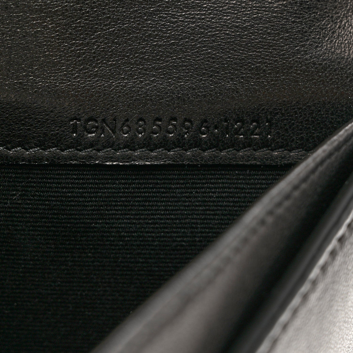Saint Laurent Lambskin Quilted Double Flap Chain Pouch Black 7 of 7