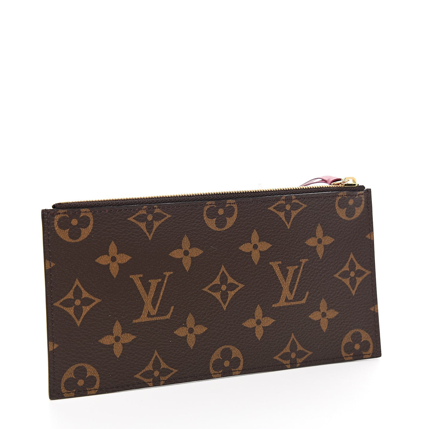 Monogram Felicie Chain Wallet Zippered Insert Fuchsia