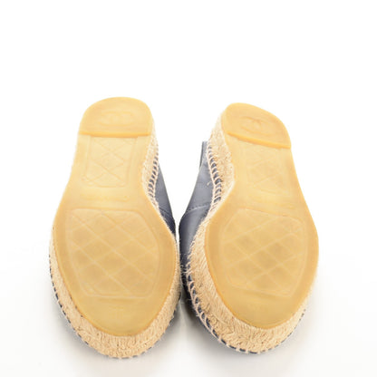 Chanel Lambskin CC Espadrilles 39 Dark Navy 5 of 10