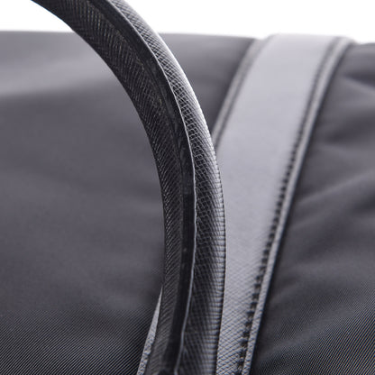 Prada Tessuto Nylon Saffiano Metal Triangle Logo Work Bag Black 15 of 34