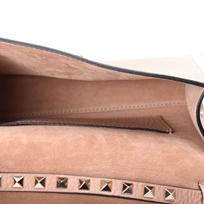 Valentino Garavani Pebbled Calfskin Medium Rockstud Flip Lock Crossbody Bag Skin Sorbet 4 of 8