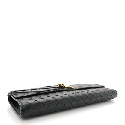 Bottega Veneta Nappa Intrecciato Long Andiamo Top Handle Clutch Black 4 of 7