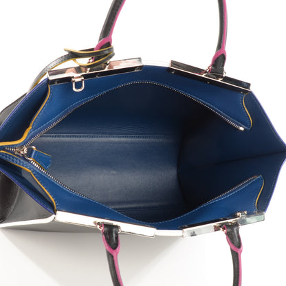 Fendi Vitello Dolce Shiny Nappa Petite 3Jours Tote Black Iris 5 of 7
