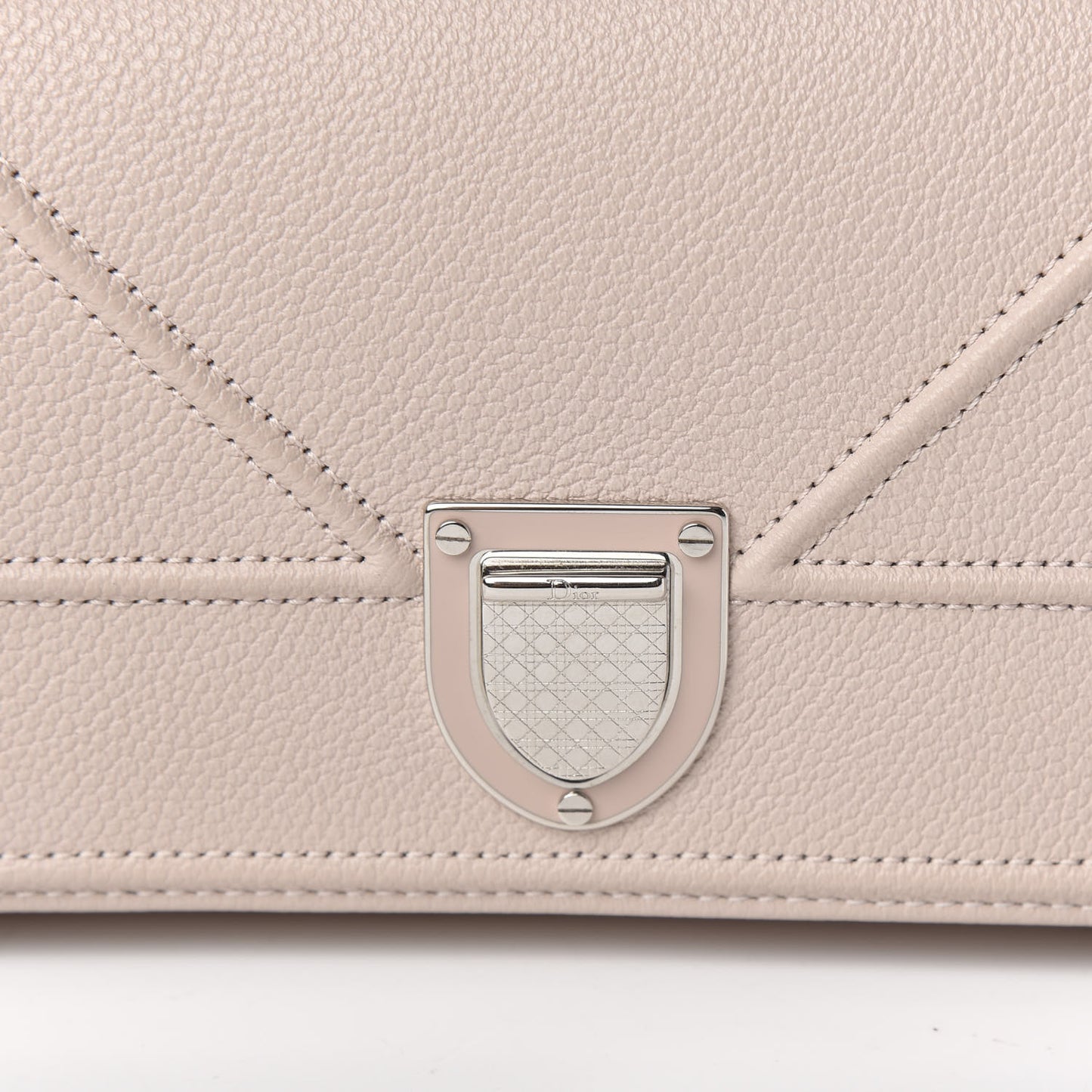 Grained Calfskin Diorama Croisiere Chain Wallet Rose Poudre