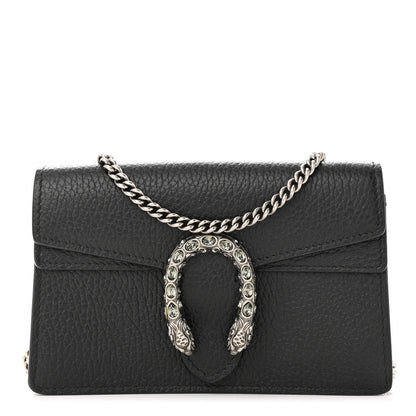 Gucci Calfskin Super Mini Dionysus Shoulder Bag Black 1 of 10