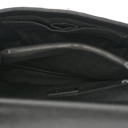 Chanel Caviar Chevron Quilted Medium Coco Handle Flap So Black 5 of 10