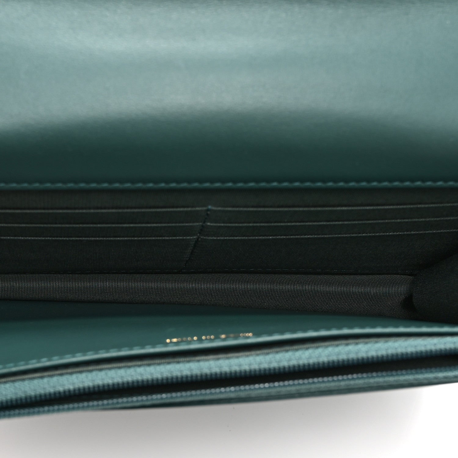 Chanel Calfskin Quilted Perfect FIt Wallet On Chain WOC Green 5 of 12
