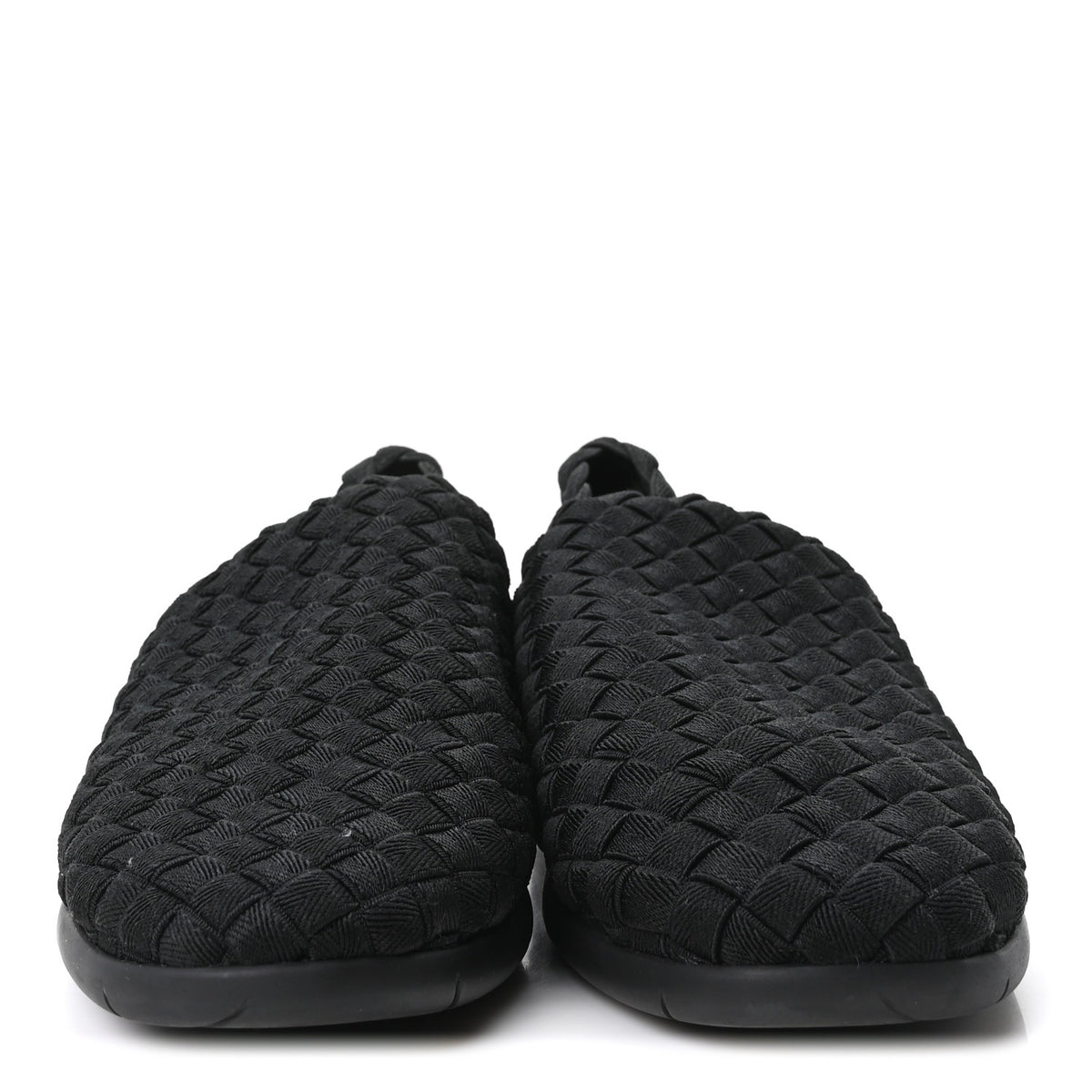 Intrecciato Women's Slip-On Sneakers 43.5 Black
