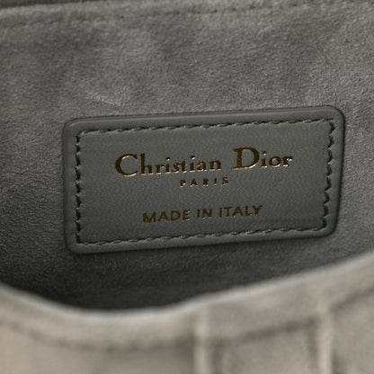 Christian Dior Velvet Crystal Mini Saddle Bag Grey 6 of 10
