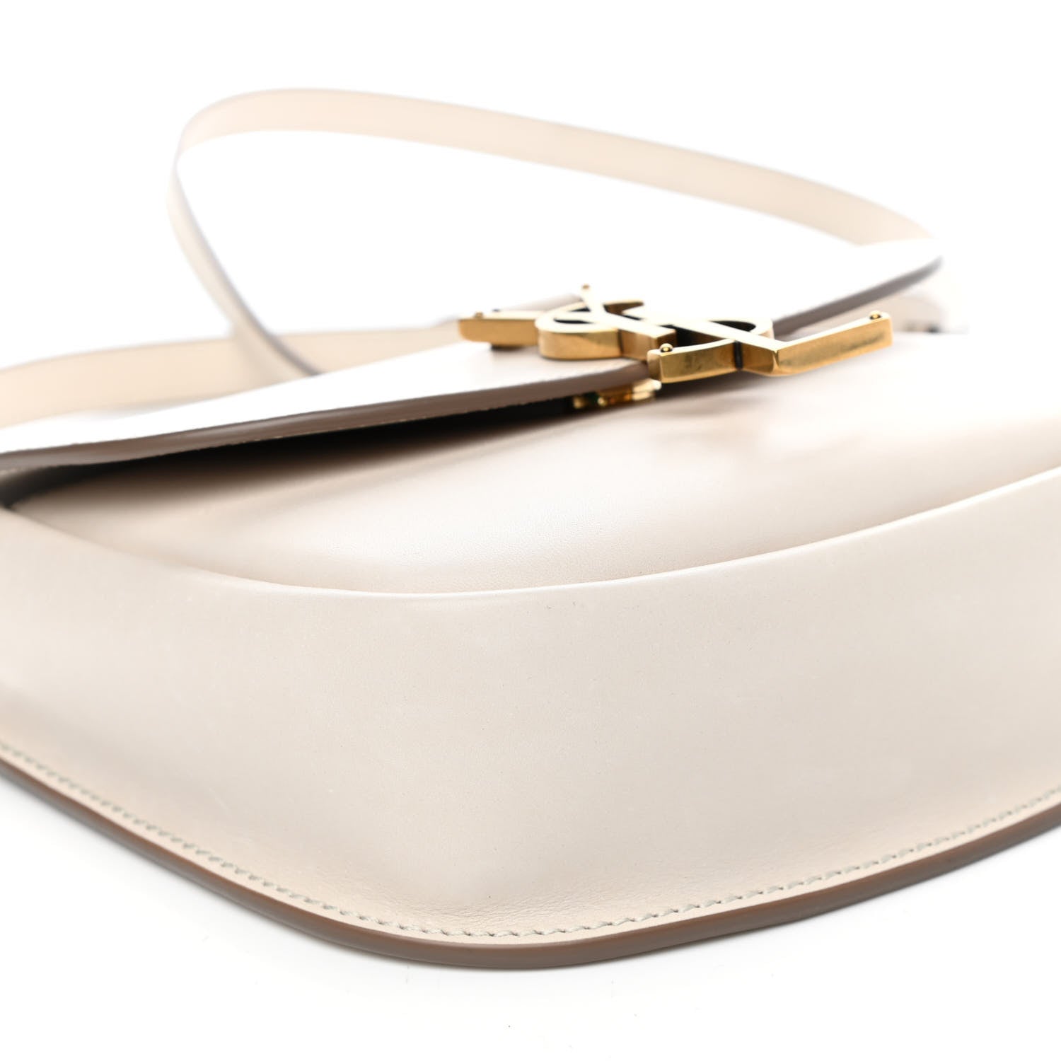 Saint Laurent Smooth Calfskin Small Kaia Satchel Latte 8 of 9