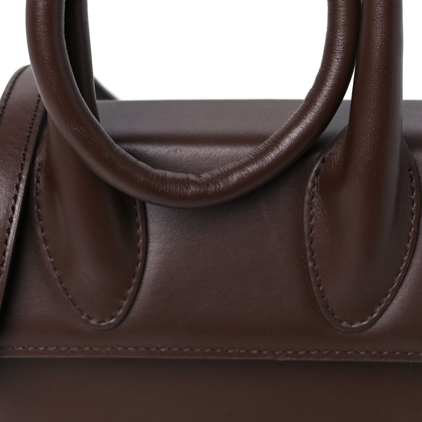 Smooth Calfskin Le Chiquito Noeud Dark Brown