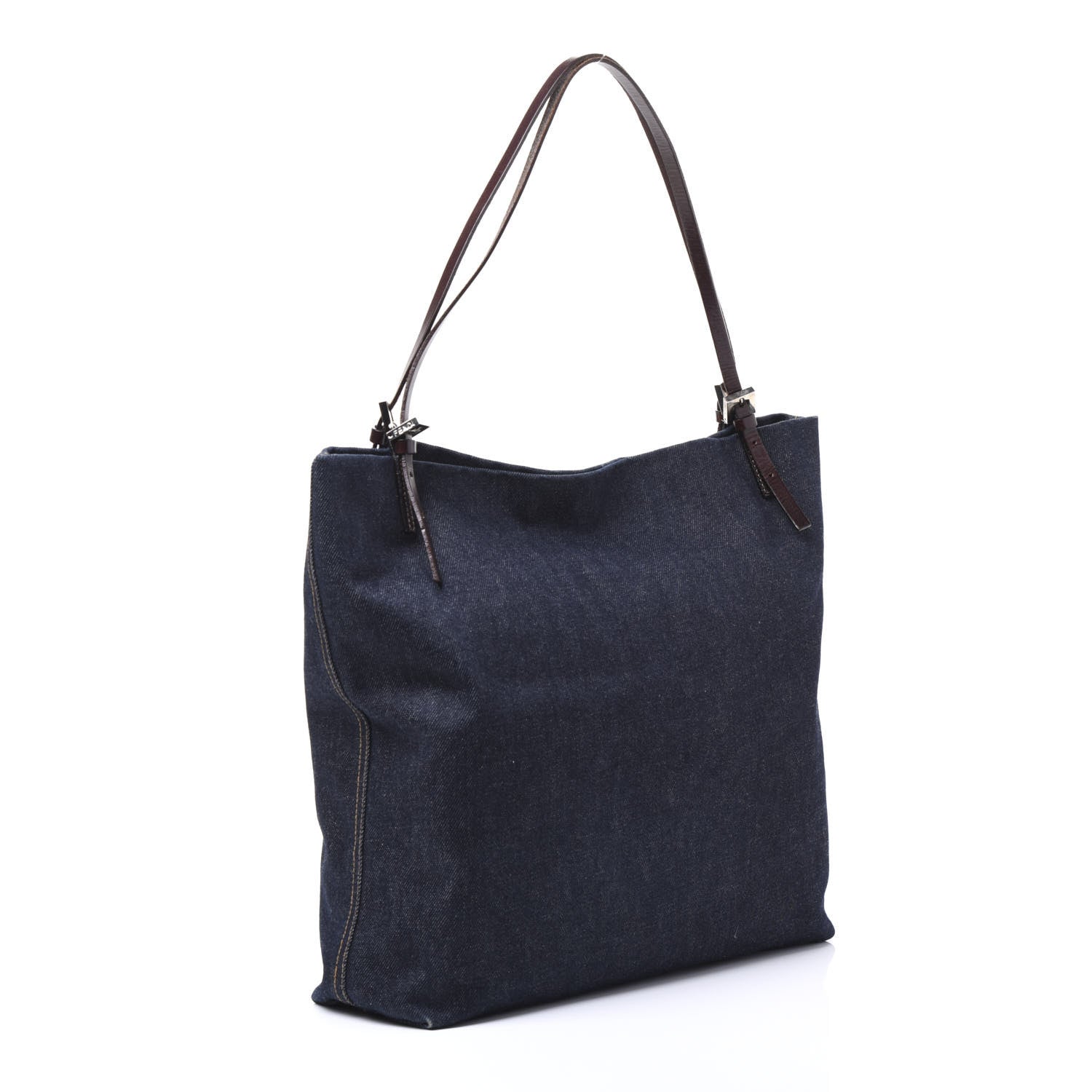 Fendi Denim Tote Blue 2 of 8