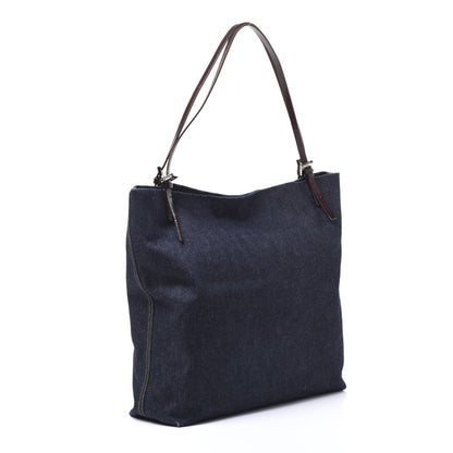 Fendi Denim Tote Blue 2 of 8