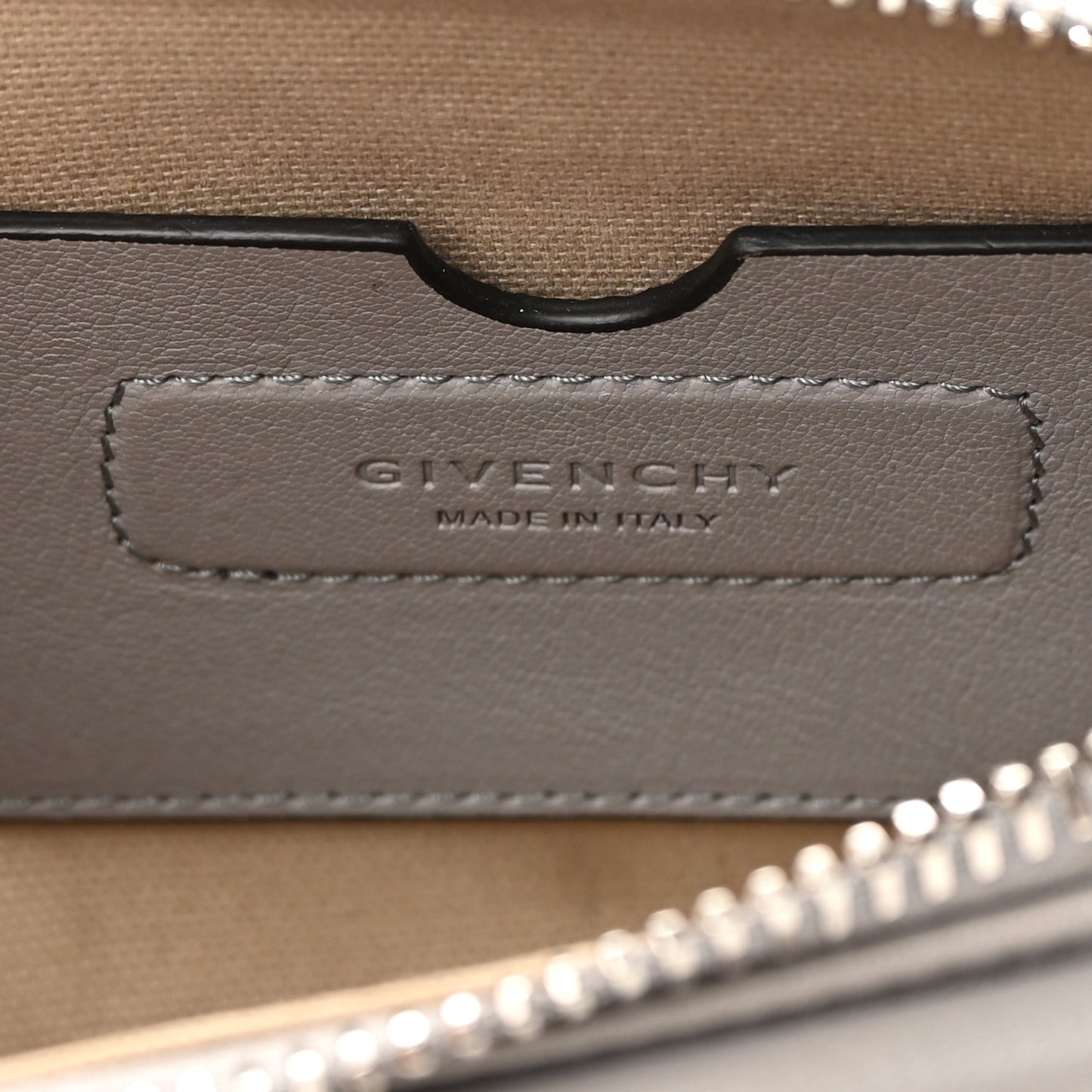 Sugar Goatskin Nano Antigona Pearl Grey