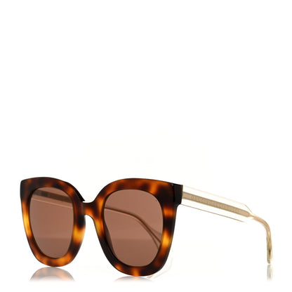 Gucci Acetate Crystal Square Sunglasses GG0564S Tortoise 1 of 9