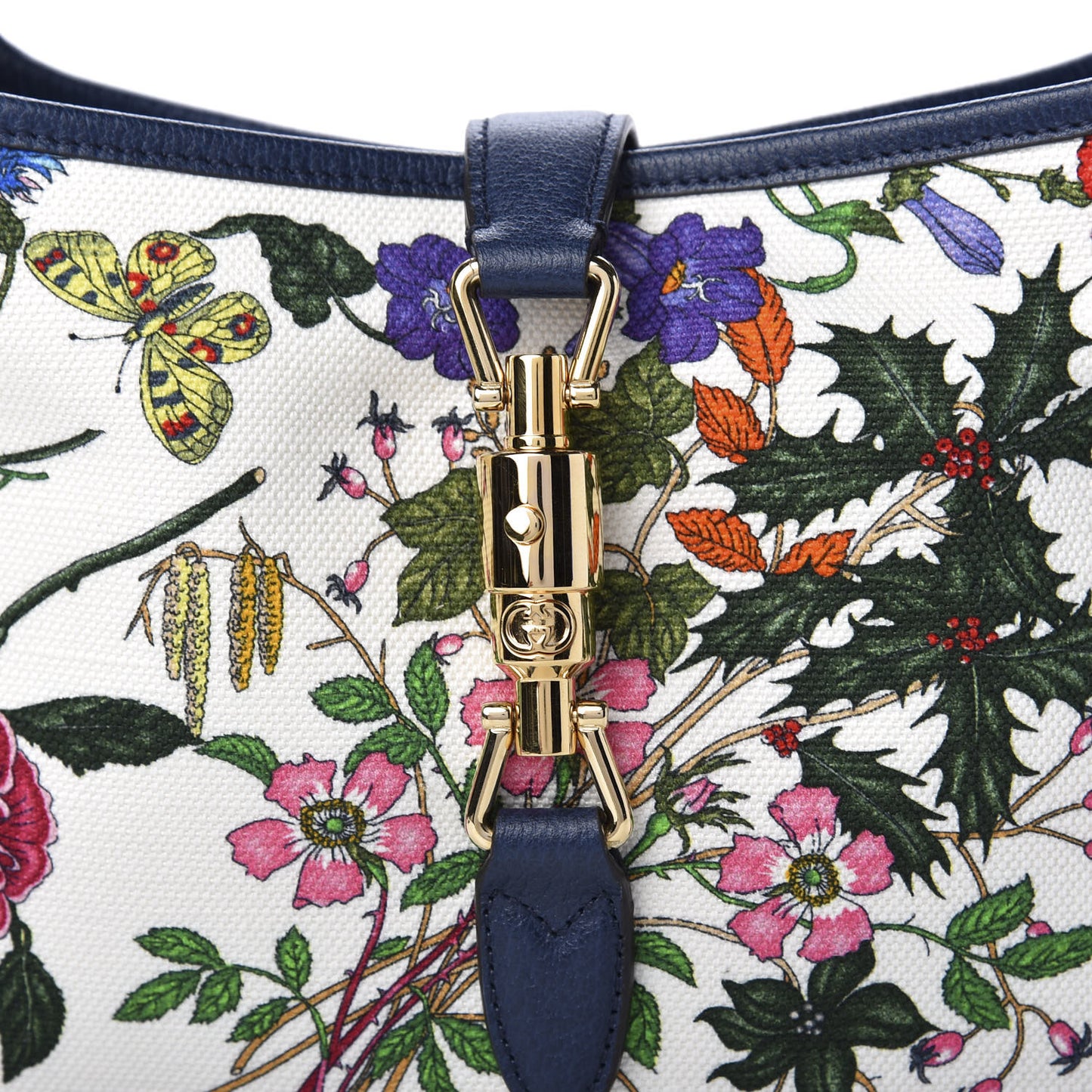 Canvas Flora Medium Jackie Hobo Blue Agata