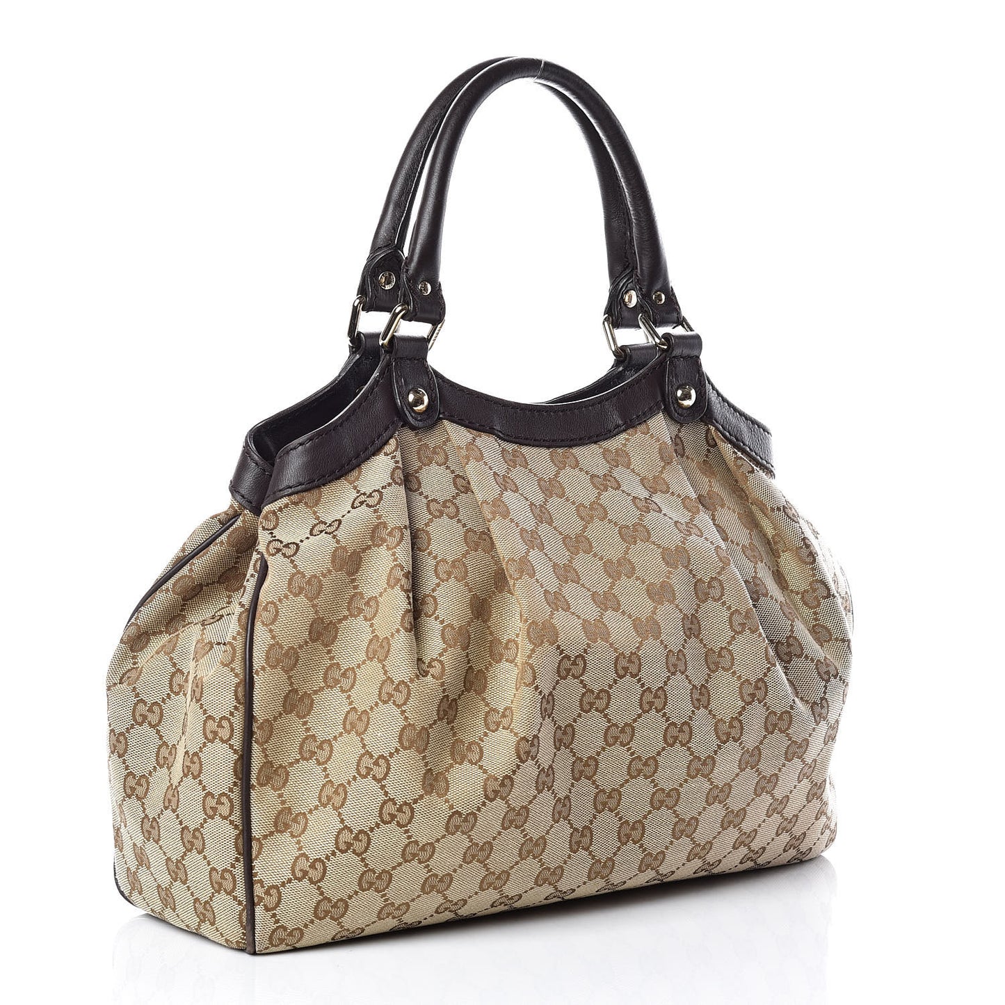 Monogram Medium Sukey Tote Dark Brown