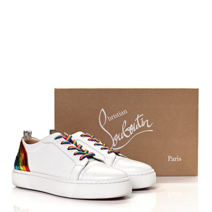 Christian Louboutin Calfskin Womens Arkenspeed Sneakers 39.5 White Multi 35 of 35