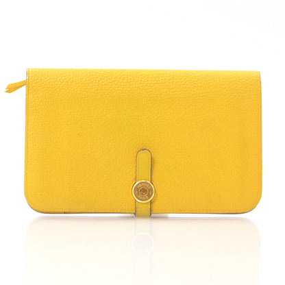 Hermes Togo Dogon Compact Wallet Soleil 1 of 10