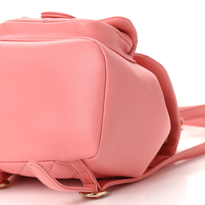 Chanel Lambskin Quilted Small Duma Drawstring Backpack Pink 10 of 10