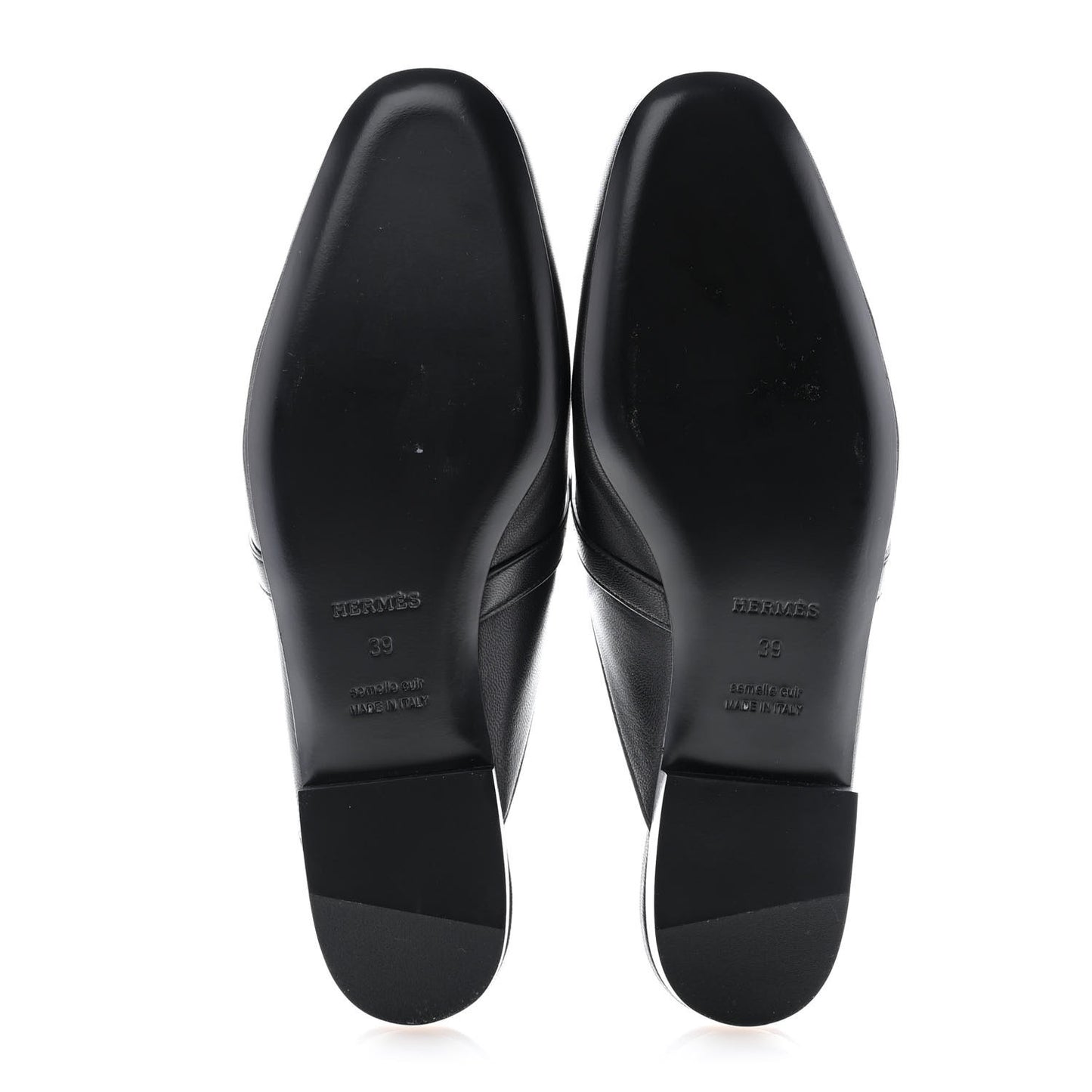 Calfskin Oz Mules 39 Black