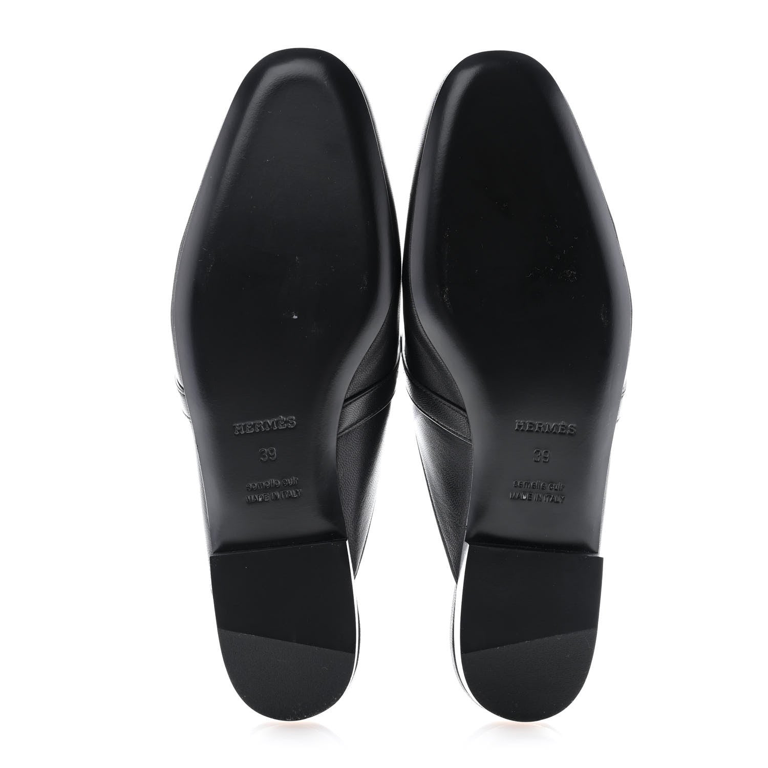 Hermes Calfskin Oz Mules 39 Black 5 of 9