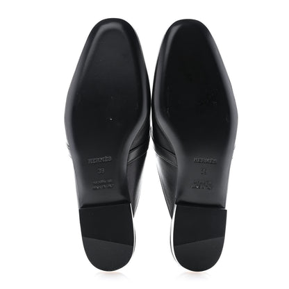 Hermes Calfskin Oz Mules 39 Black 5 of 9