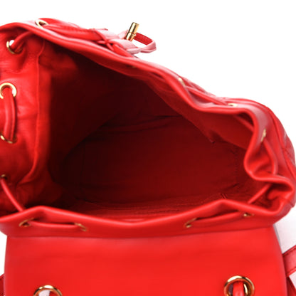 Chanel Lambskin Quilted Small Urban Spirit Backpack Red 4 of 7