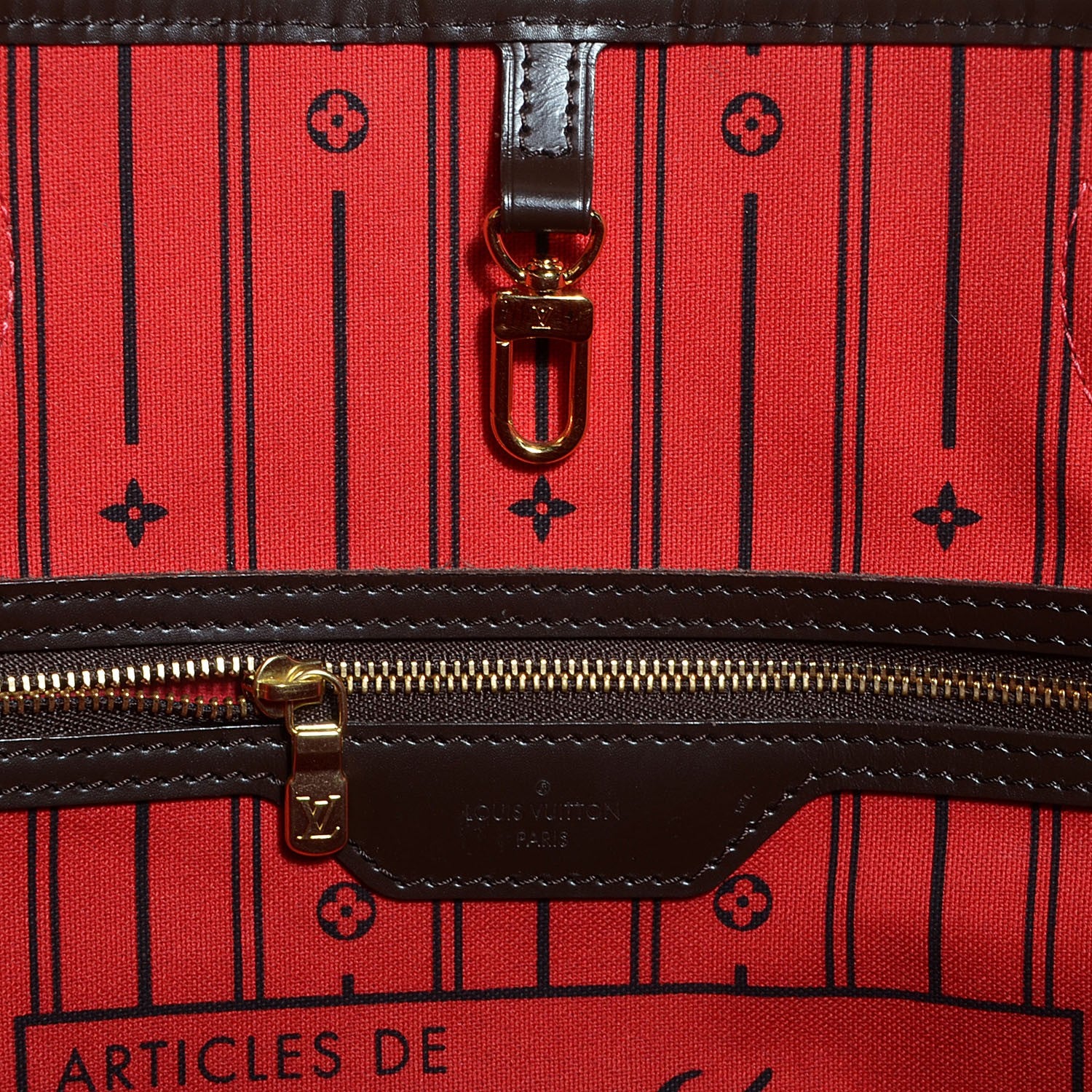 Louis Vuitton Damier Ebene Neverfull MM 6 of 7