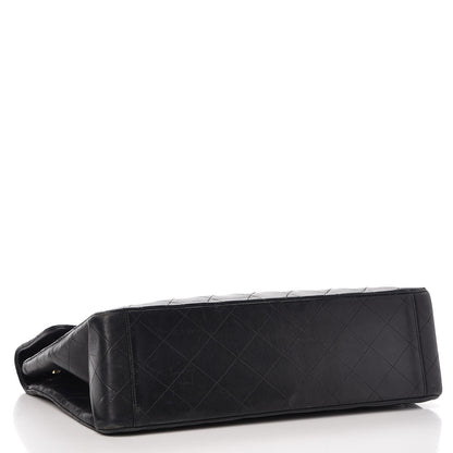 Chanel Lambskin Quilted XL Jumbo Single Flap Black 4 of 8