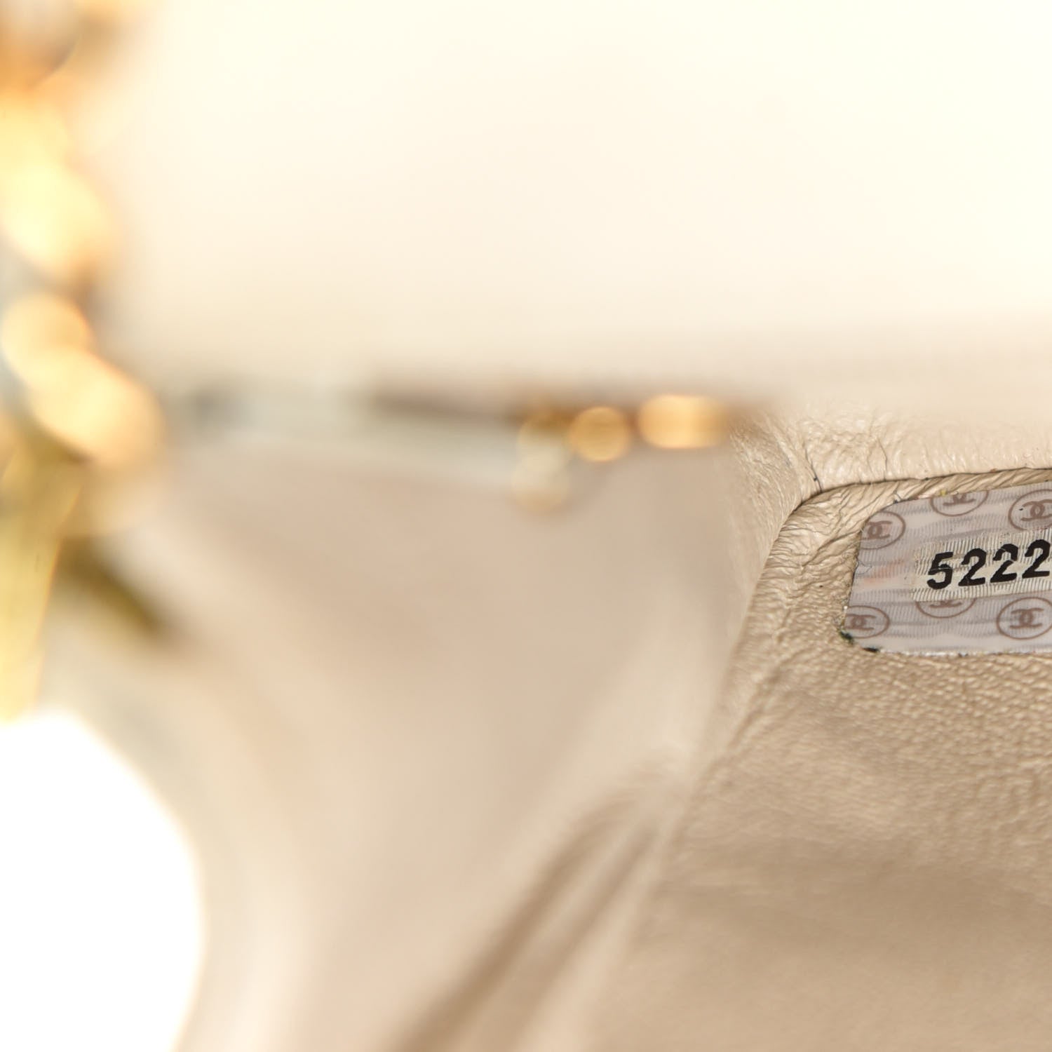 Chanel Lambskin Quilted Mini Square Flap Beige 14 of 15