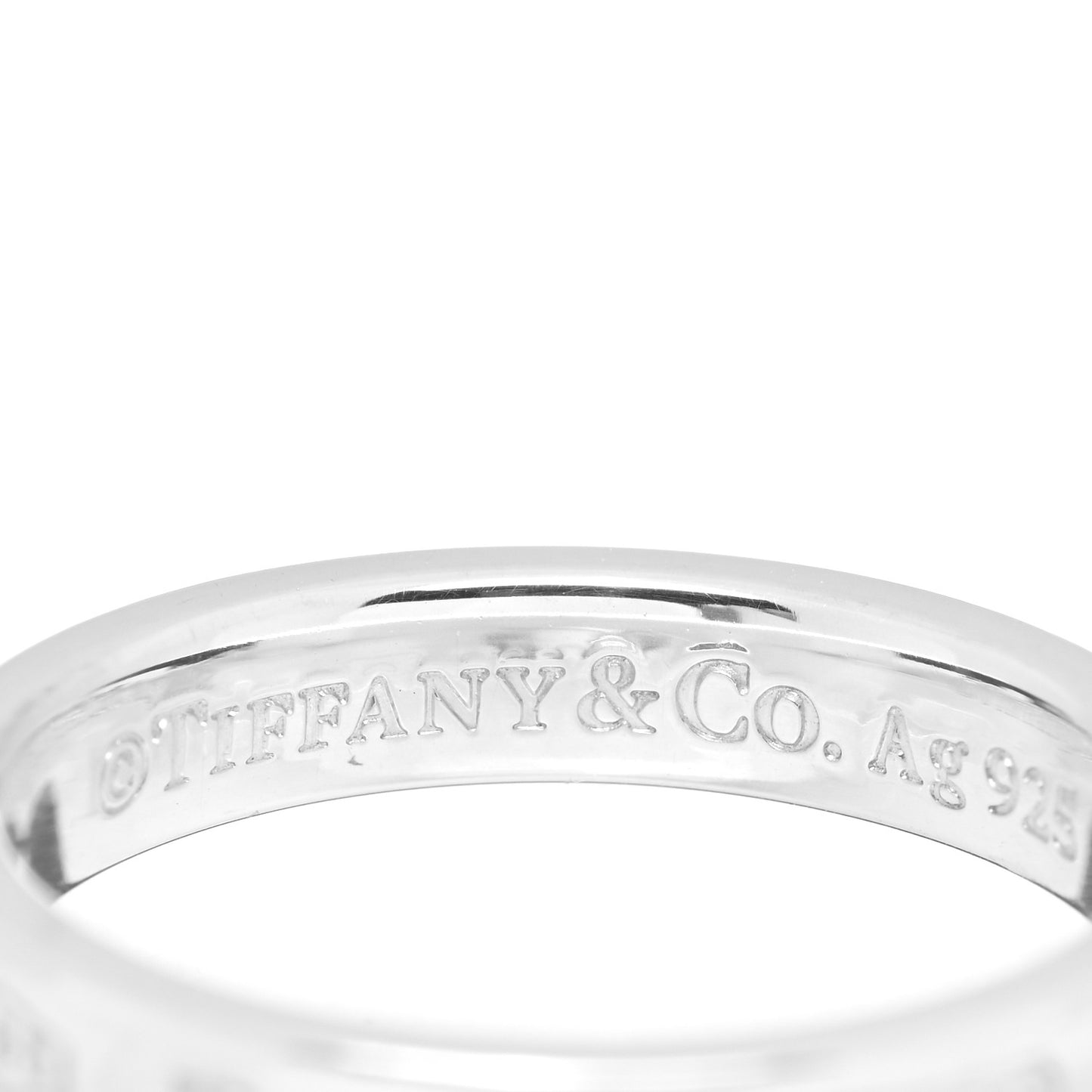 Sterling Silver Narrow 1837 Band Ring 58 8.25