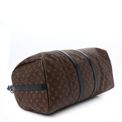 Louis Vuitton Monogram Macassar Keepall Bandouliere 55 4 of 13