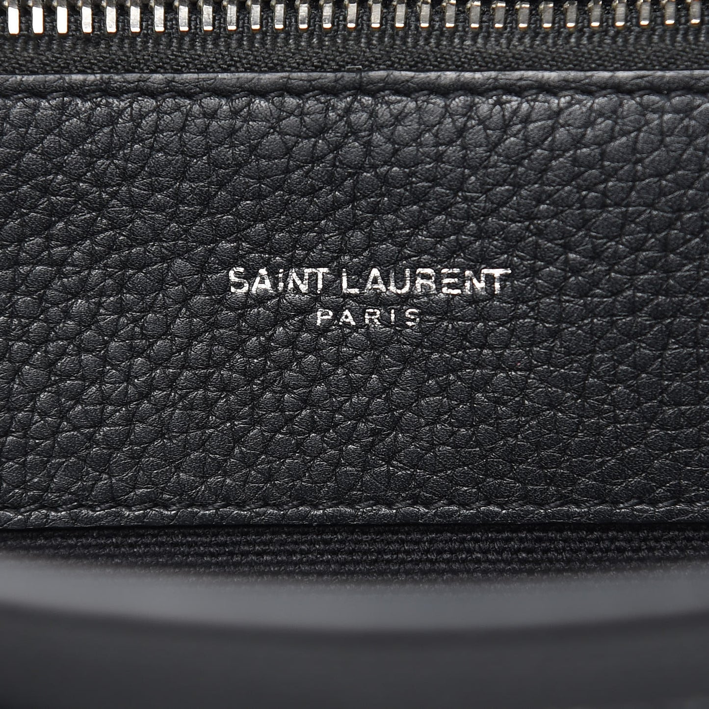 Grained Calfskin Small Supple Sac De Jour Black