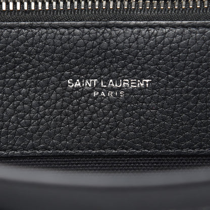 Saint Laurent Grained Calfskin Small Supple Sac De Jour Black 7 of 16