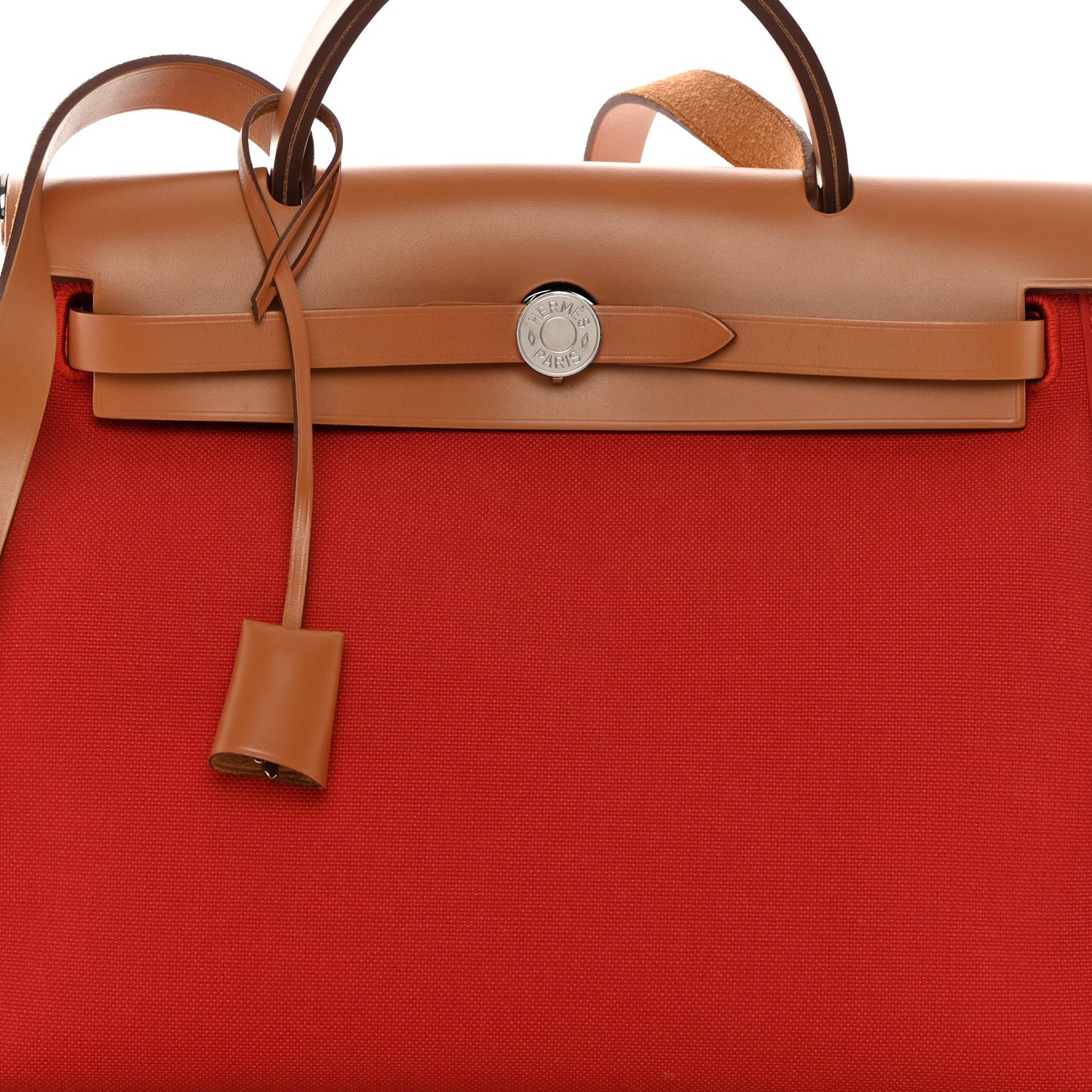 Vache Hunter Toile Herbag Zip 31 PM Rouge Tomate Natural