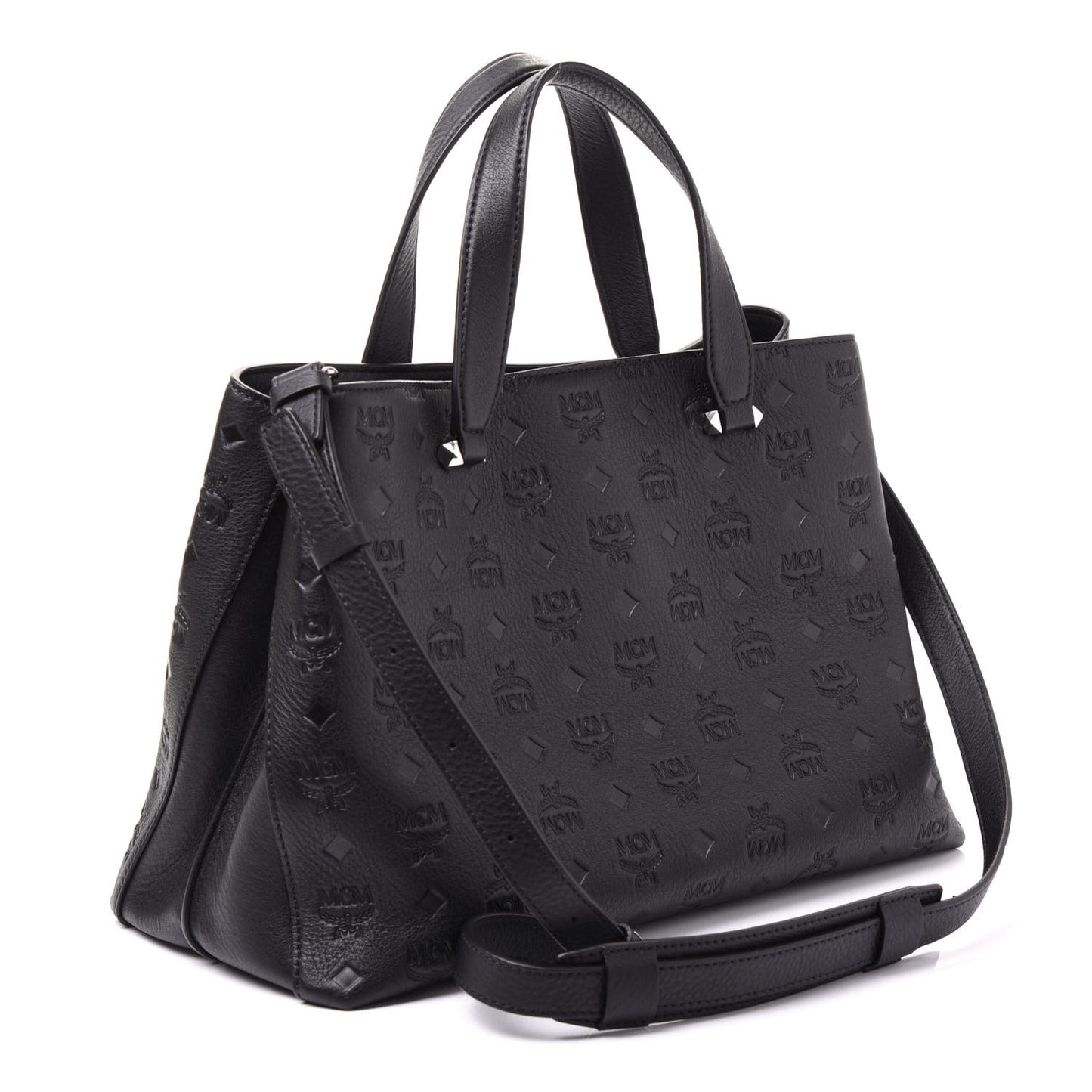 Calfskin Ottomar Monogram Large Essential Tote Black