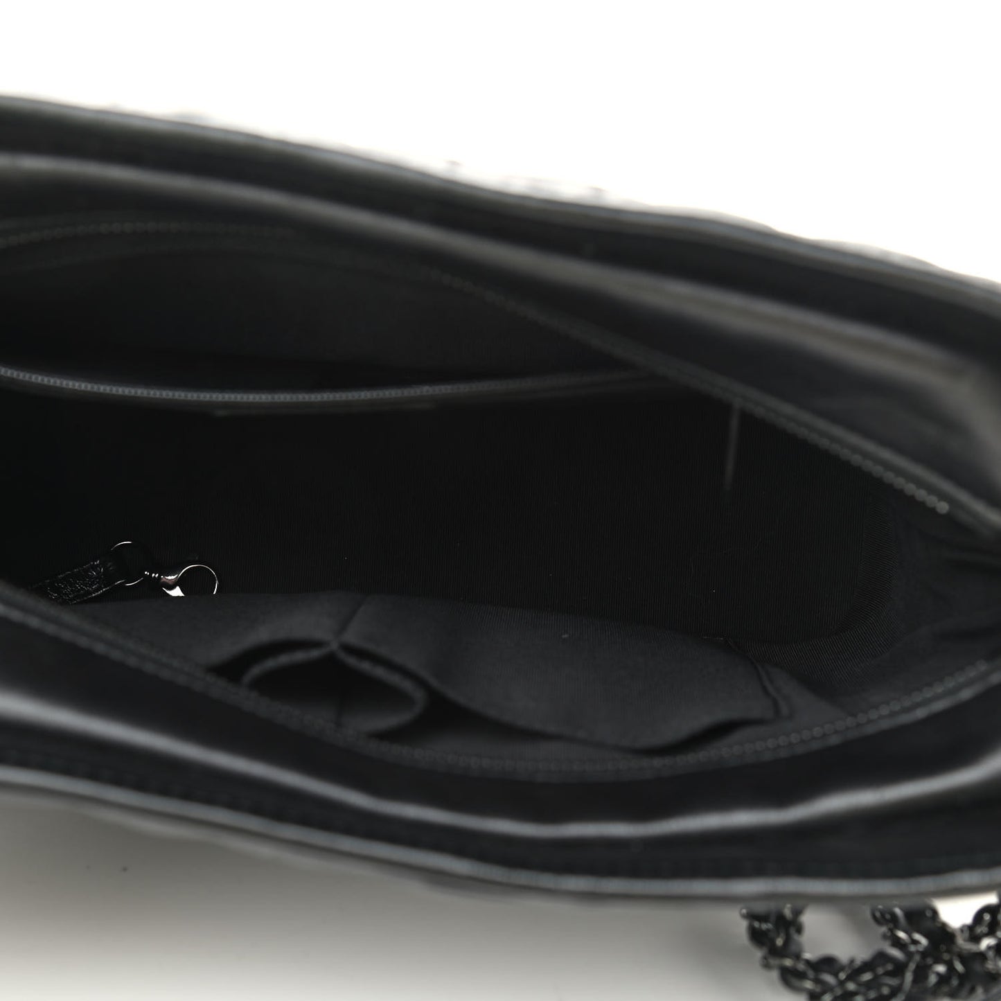 Aged Calfskin Chevron Quilted Medium Gabrielle Hobo So Black