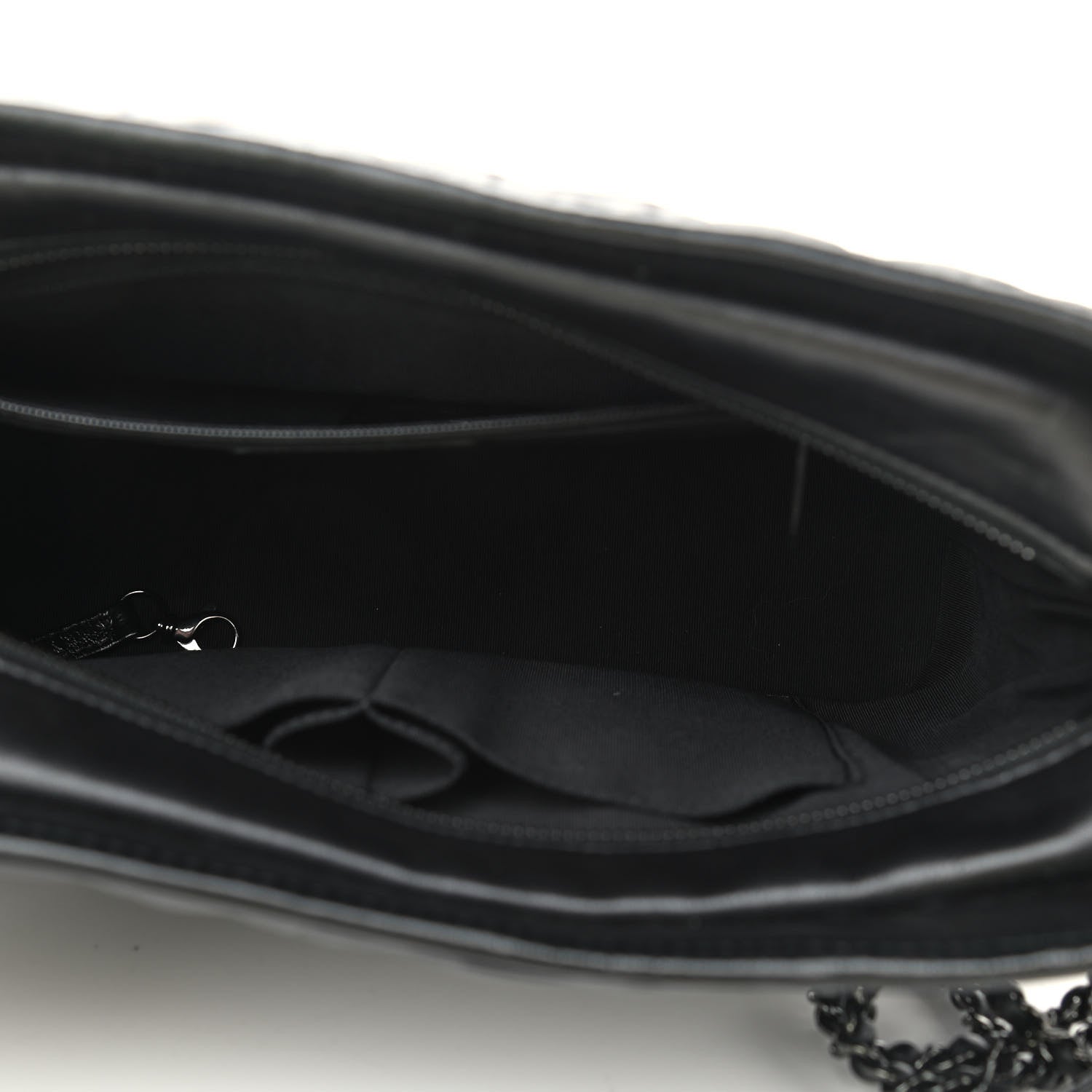 Chanel Aged Calfskin Chevron Quilted Medium Gabrielle Hobo So Black 5 of 9