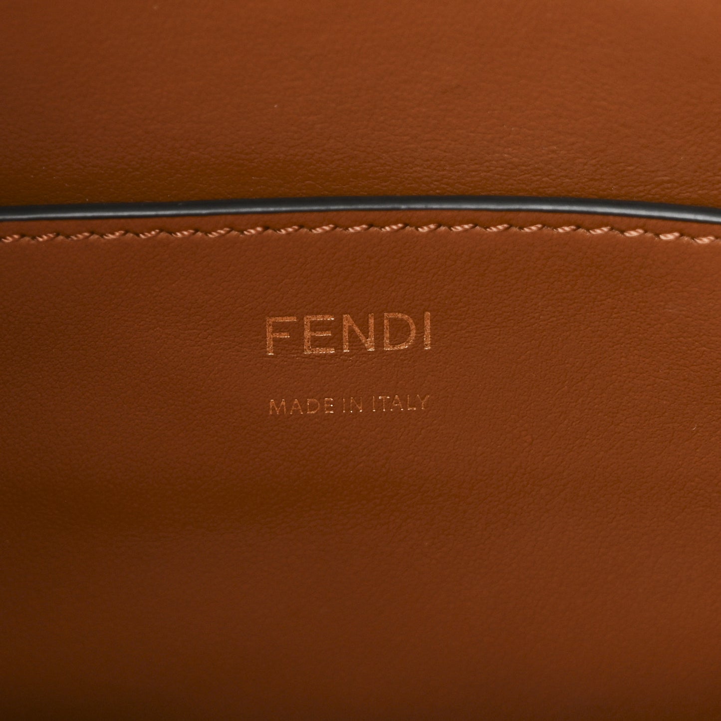 Vitello Grace F is Fendi Stamp Patch Perforated Small Mon Tresor Bucket Bag Black