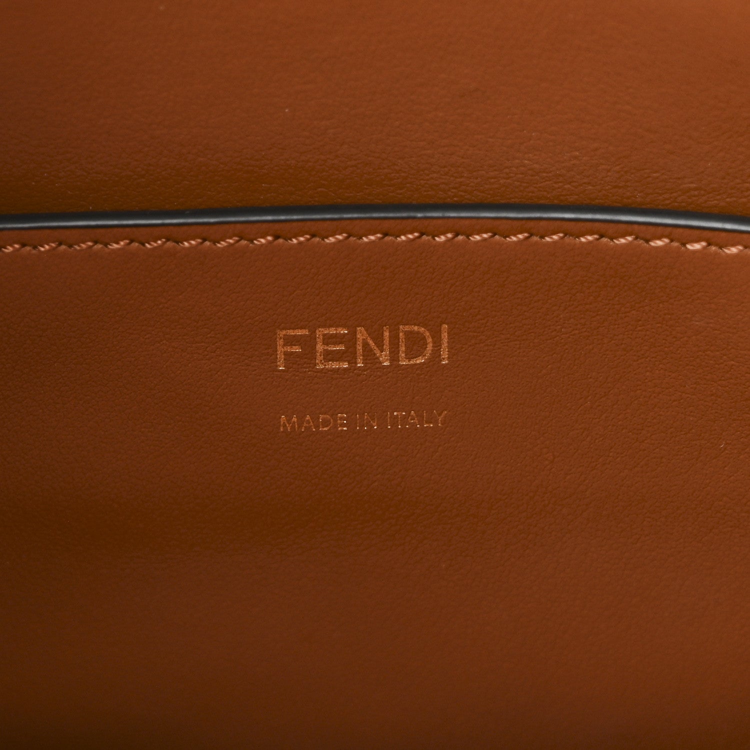 Fendi Vitello Grace F is Fendi Stamp Patch Perforated Small Mon Tresor Bucket Bag Black 6 of 9
