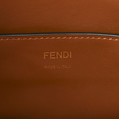 Fendi Vitello Grace F is Fendi Stamp Patch Perforated Small Mon Tresor Bucket Bag Black 6 of 9