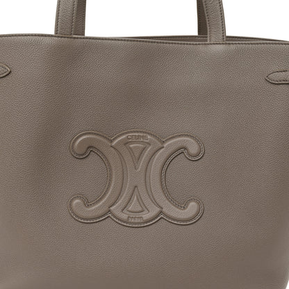 Celine Grained Calfskin Triomphe Medium Cabas Anais Pebble 8 of 11