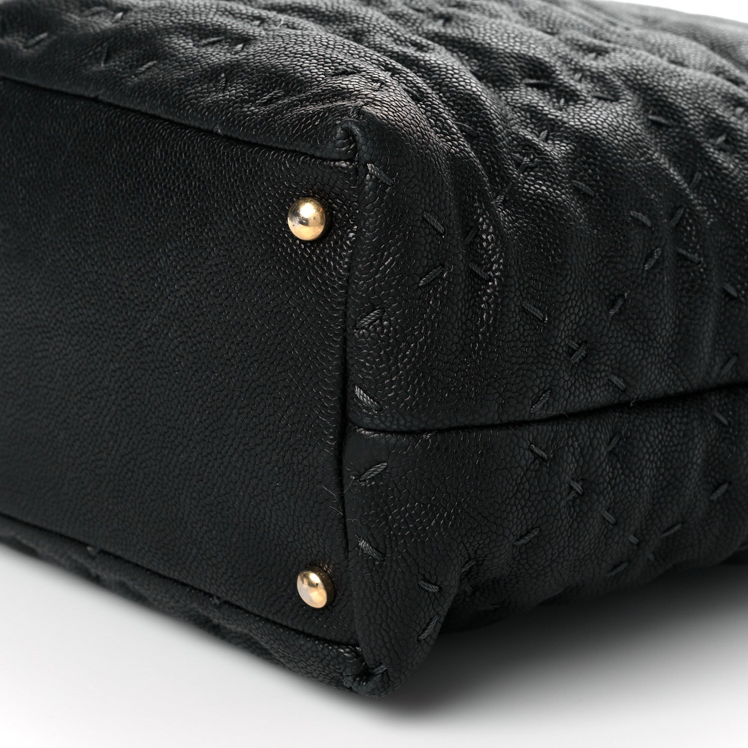 Chanel Caviar Stitched Tote Black 11 of 13