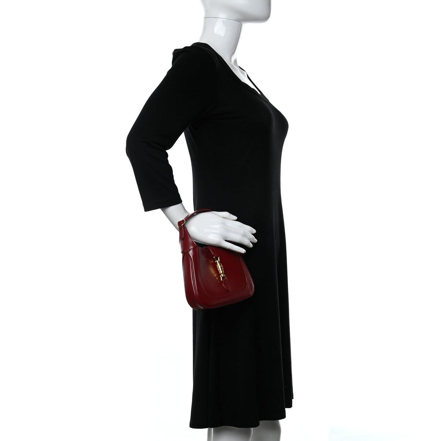 Boarded Dyana Lux Calfskin Mini Jackie 1961 Hobo New Cherry Red