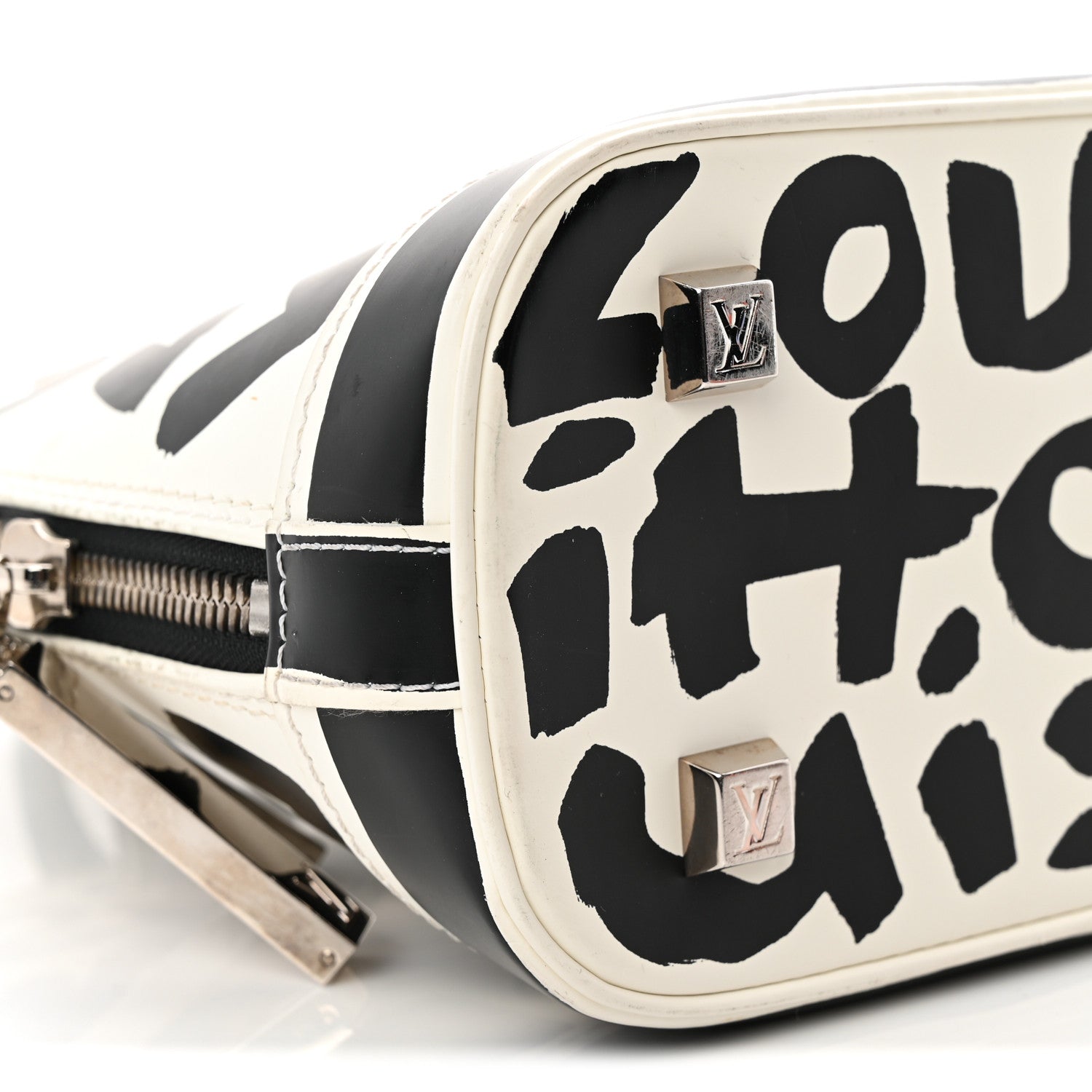 Louis Vuitton Graffiti Alma MM Black 8 of 11