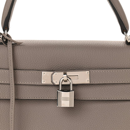 Hermes Togo Kelly Retourne 32 Gris Asphalte 8 of 10