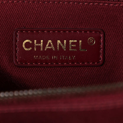 Chanel Glazed Caviar Quilted Small Shiva Tote Black 6 of 16